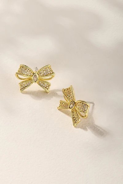 Courtney Crystal Bow Stud Earrings