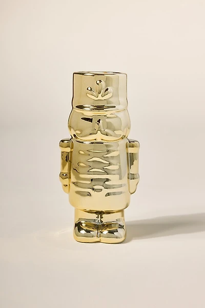 DW Home Festive Wreath Nutcracker Candle Jar 10oz