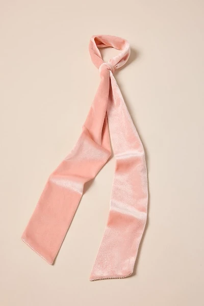 Emma Pink Velvet Hair Scarf