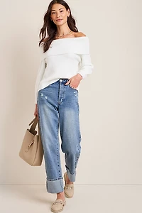 Patti Off Shoulder Pullover Sweater