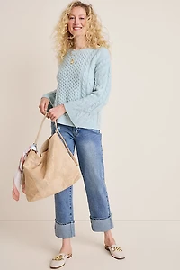 Lucia Cable Knit Pullover Sweater