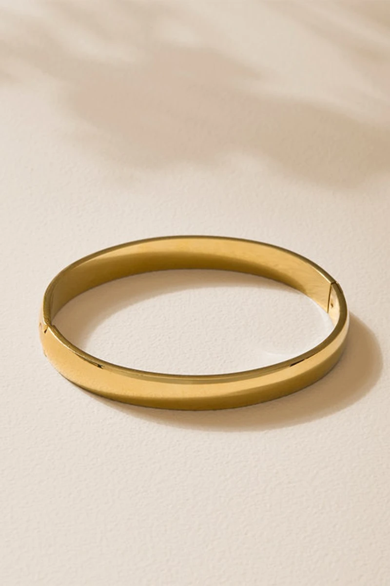 Dora Stainless Steel Solid Hinge Bracelet