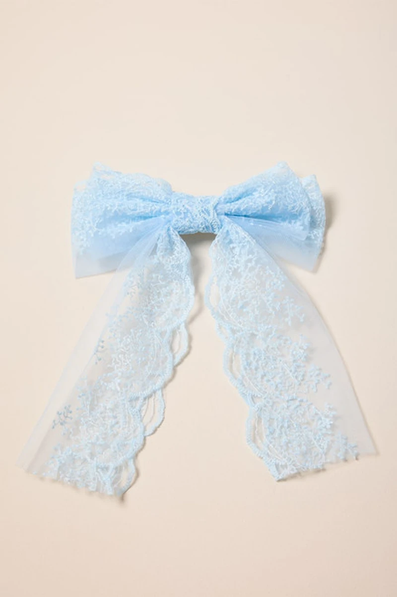 Lena Lace Hair Bow Barrette