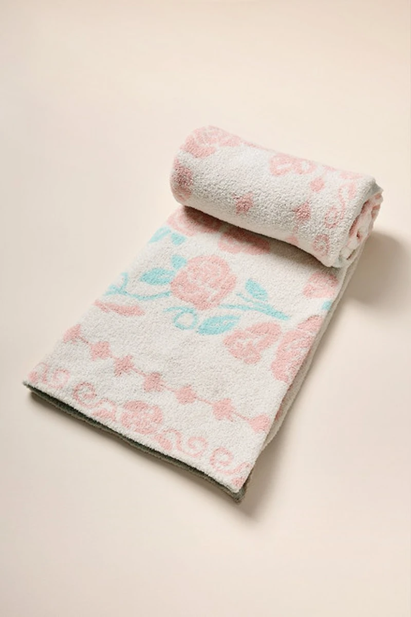 Rose Print Soft Blanket