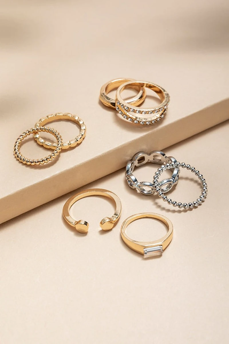 Rita Mixed Style Ring Set