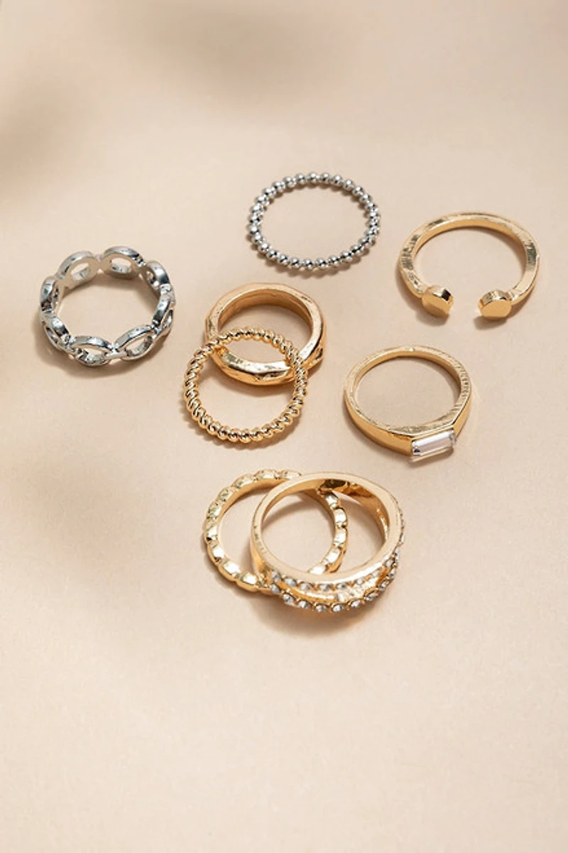 Rita Mixed Style Ring Set
