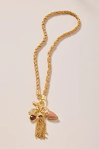 Alyson Rope Chain Charm Pendant Necklace