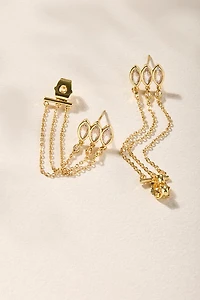 Rita Marquise Chain Drop Earrings