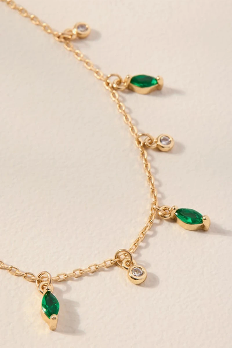 Stella Crystal Station Chain Necklace