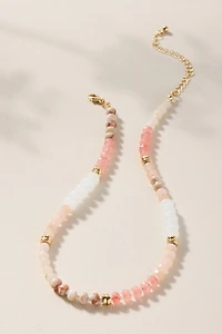 Raquel Single Strand Pink Beaded Necklace