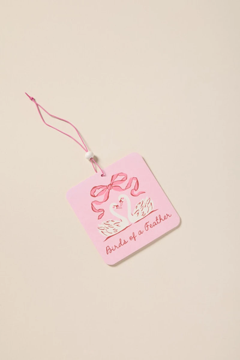 Birds Of A Feather Swan Air Freshener