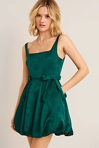 Elise Bubble Hem Mini Dress