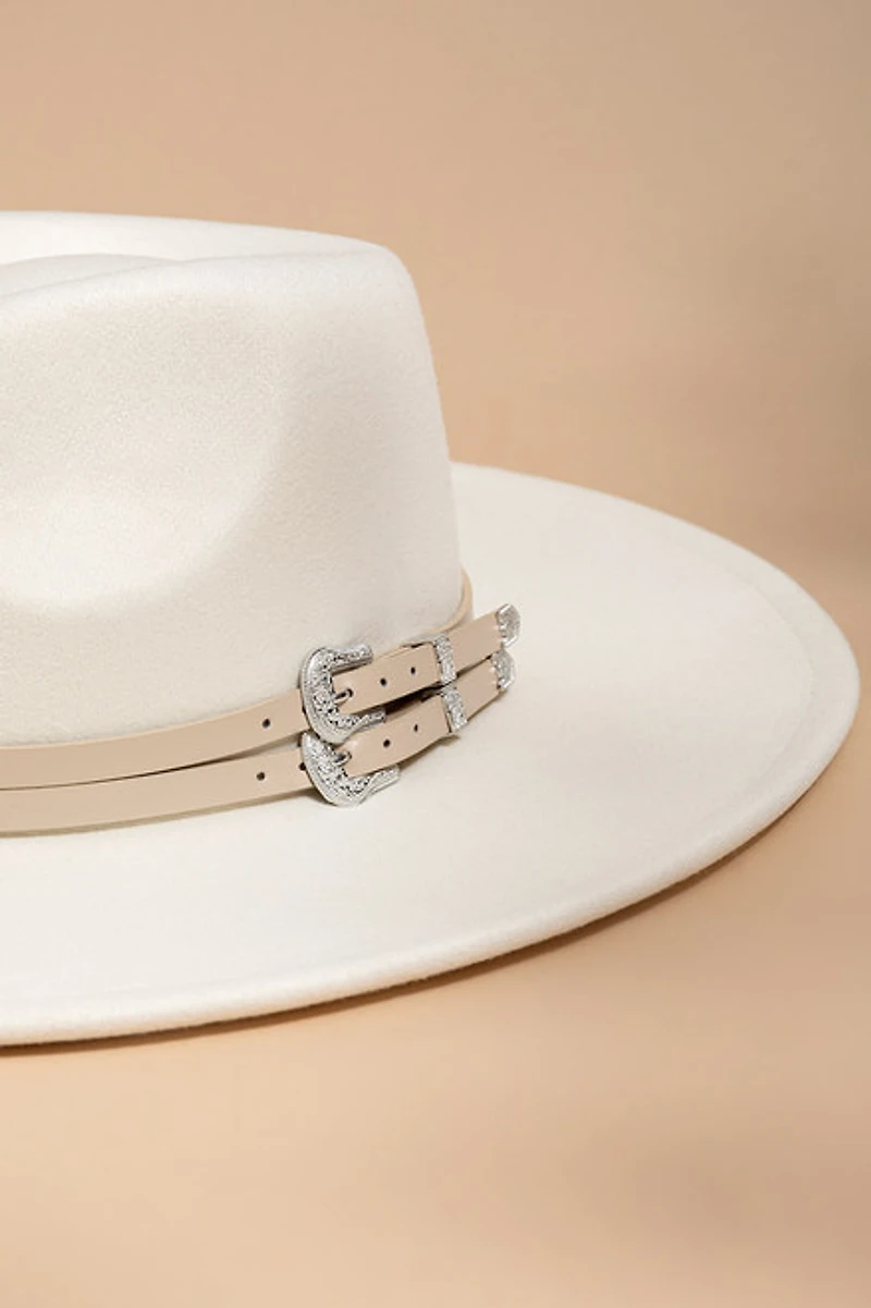 Pam Double Buckle Panama Hat