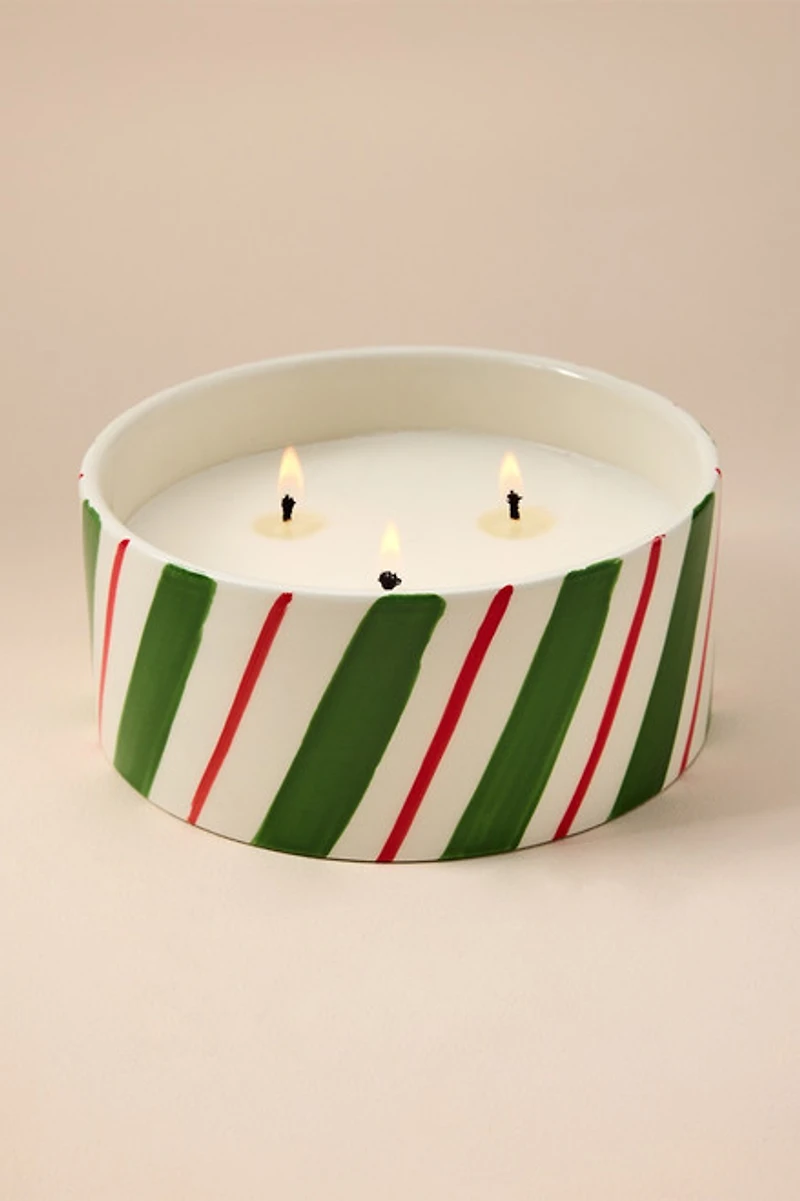 DW Home Winter Wonder Candy Stripe Jar 12oz