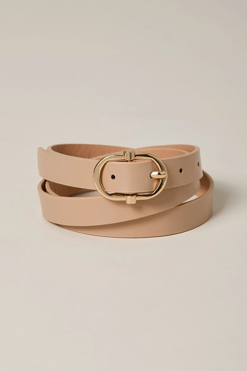 Betty Tan Vegan Leather Belt