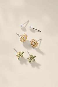 Monica Mixed Pearl Earring Set