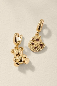 Cookie and Teddy Bear Gold Charm Set