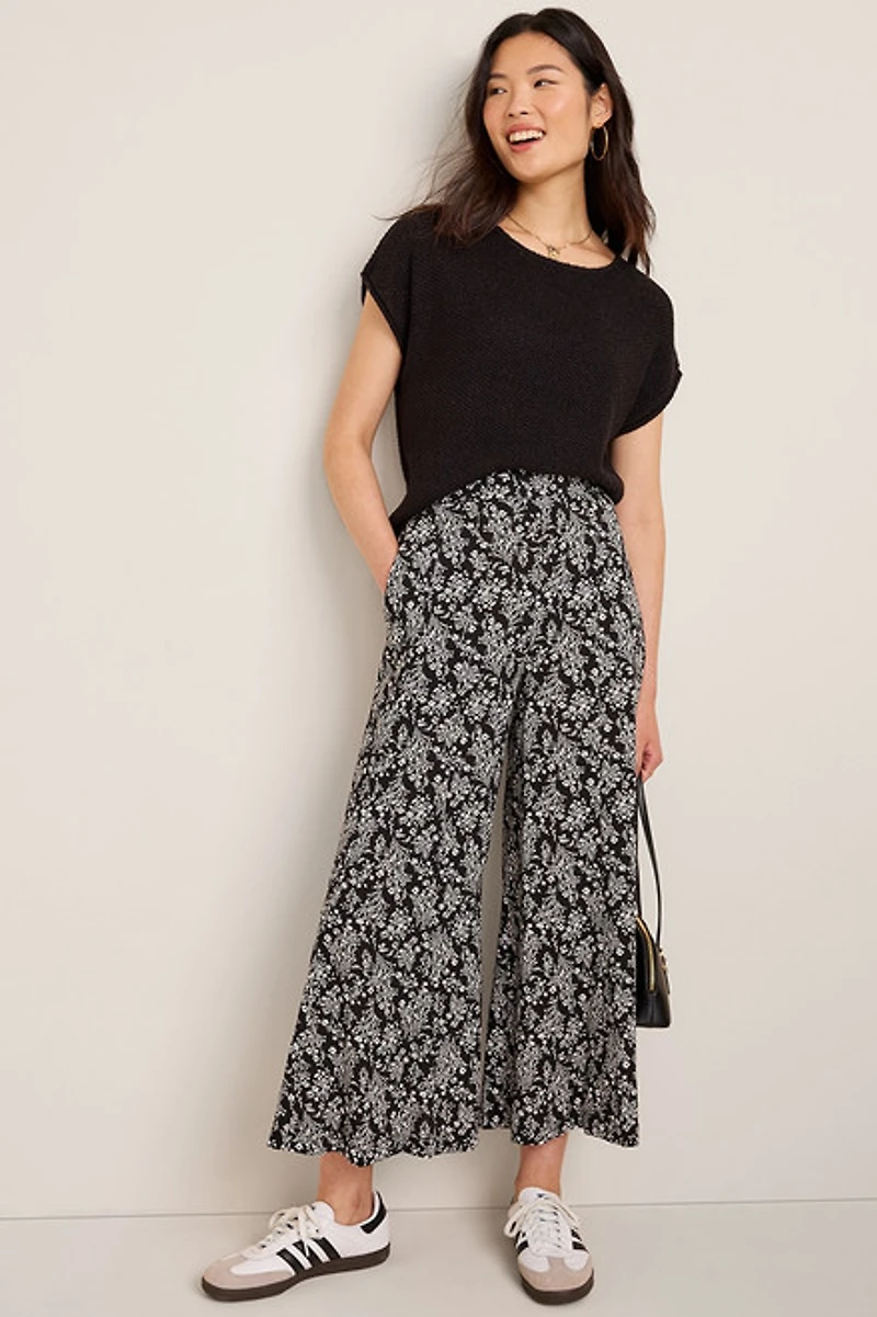 Mona Floral Wide Leg Pants