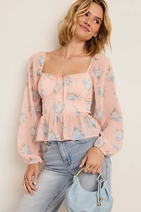 Margo Floral Long Sleeve Blouse