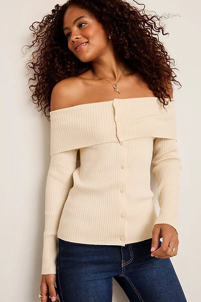 Becky Off the Shoulder Sweater