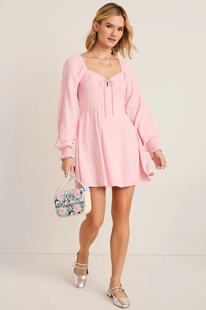 Betty Long Sleeve Mini Dress