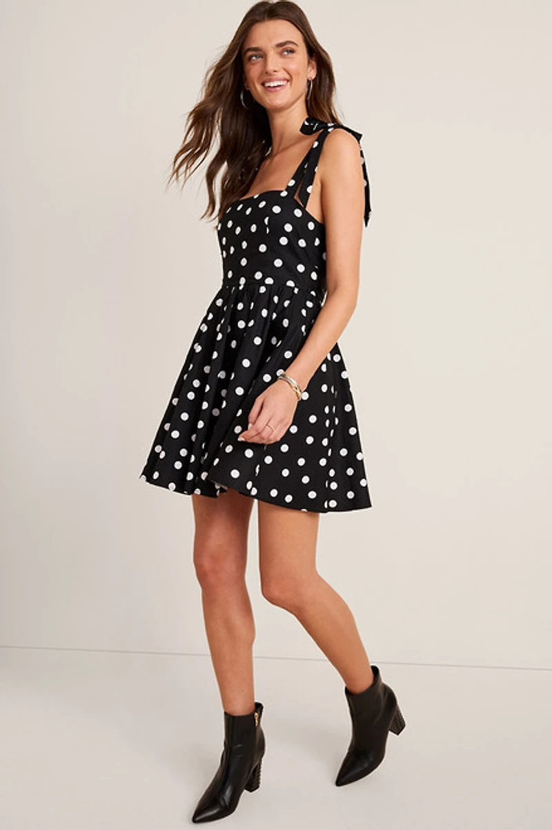 Lynn Polka Dot Mini Dress