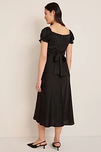 Sue Satin Midi Dress