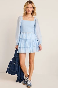 Joy Long Sleeve Smocked Blouse