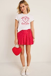 Mia Polka Dot Mini Skort