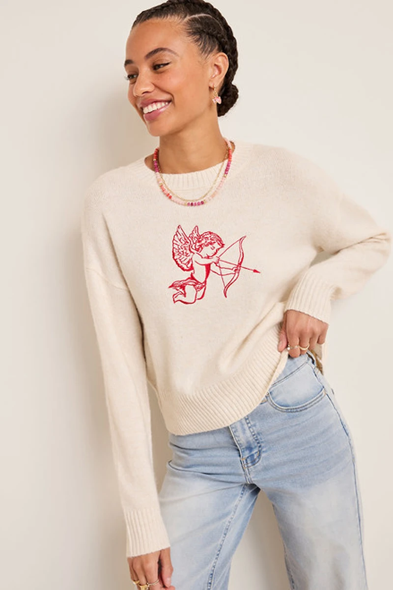 Cupid Crew Neck Sweater