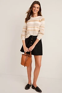 Ella Crewneck Striped Sweater