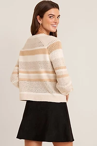 Ella Crewneck Striped Sweater