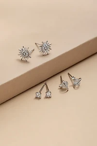 Tracy Starburst Stud Earring Set