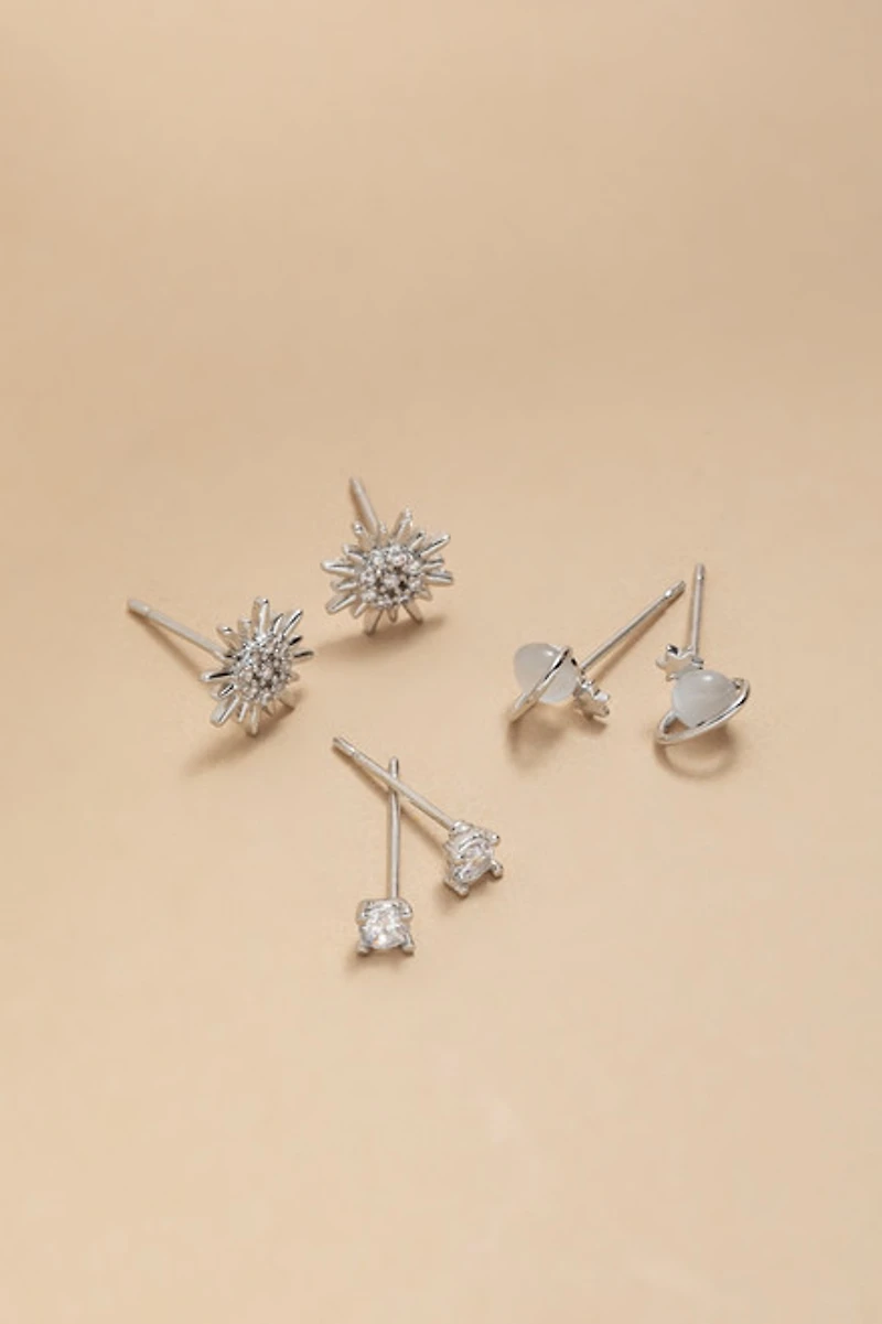 Tracy Starburst Stud Earring Set