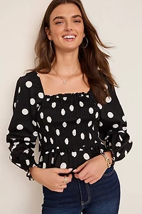 Darcy Polka Dot Blouse