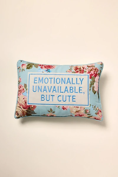 Emotionally Unavaliable Throw Pillow