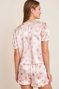 Amy Tie Front Floral PJ Set