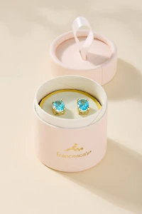Mona Blue CZ Stud Earring Gift Box