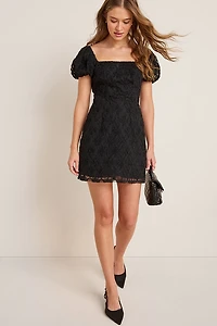 Kim Embroidered Floral Mini Dress