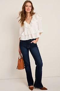 Ines Ruffle Tiered Blouse