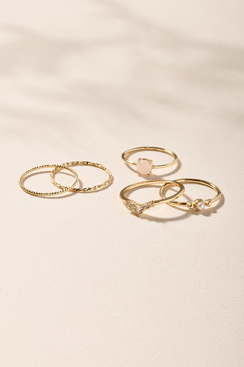 Aria Stainless Steel Ring Set