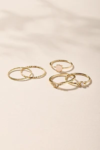 Aria Stainless Steel Ring Set