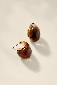 Brittney Amber Resin Drop Earrings