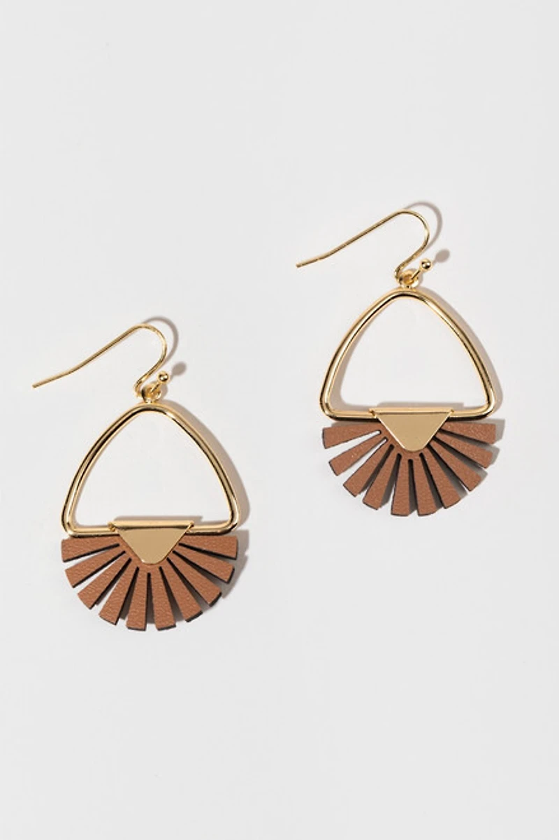 Sienna Fan Drop Earrings