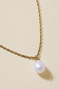 Lora Stainless Steel Pearl Pendant Necklace