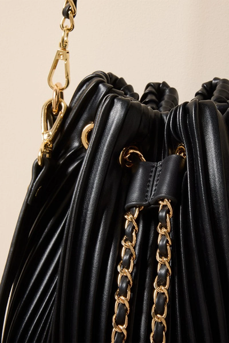 Emma Pleated Bucket Bag