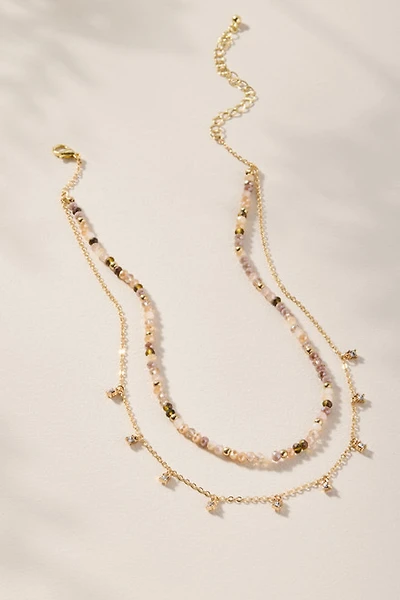 Laura Beaded Two Layer Necklace