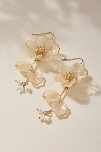 Lisa Flower Chandelier Drop Earrings