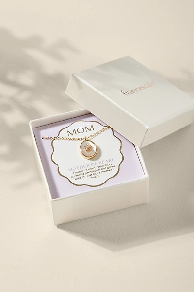 Mom Box Carded Pearl Pendant Necklace