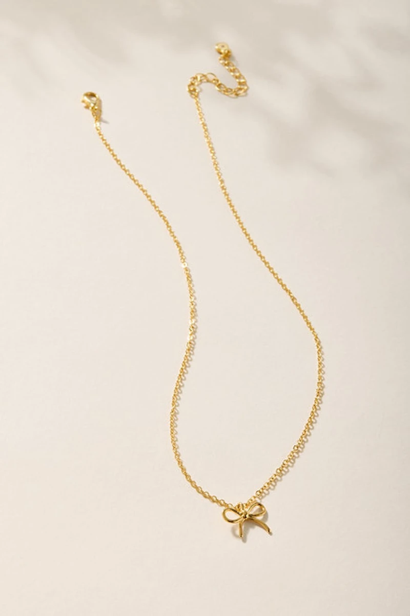 Mindy Bow Pendant Necklace